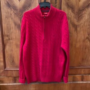 Men’s Red 100%Cotton Sweater